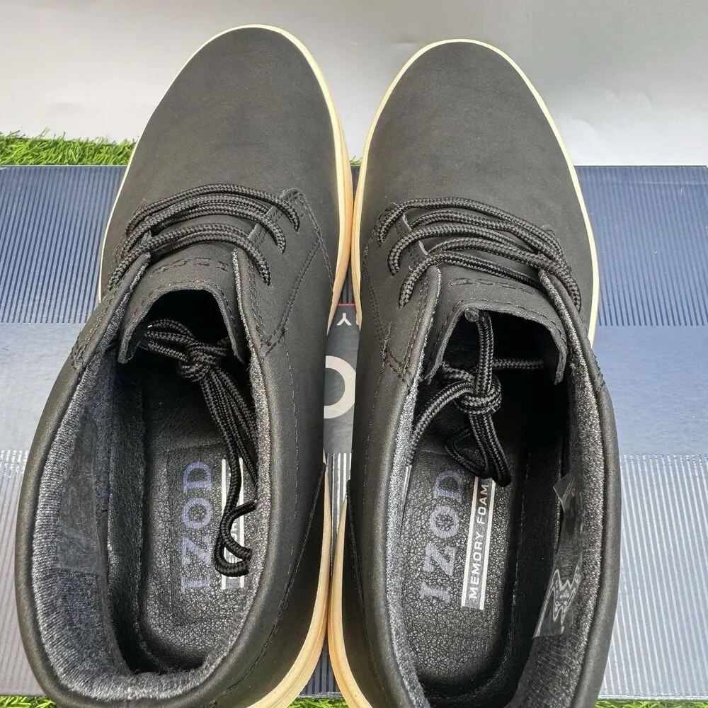 IZOD Palmer Men's Size 8 Lace-up Chukka Boots, Black New in Box